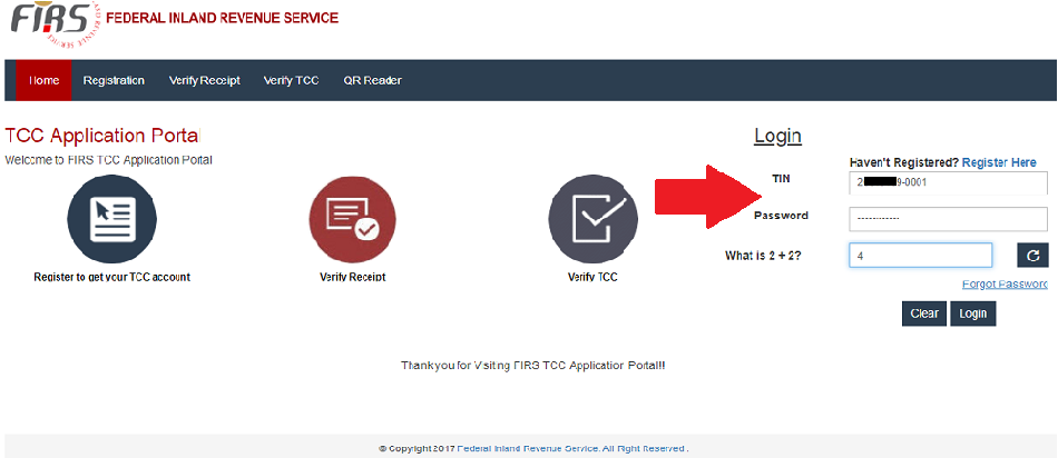 How to apply for FIRS Online Tax Clearance Certificate (TCC) 